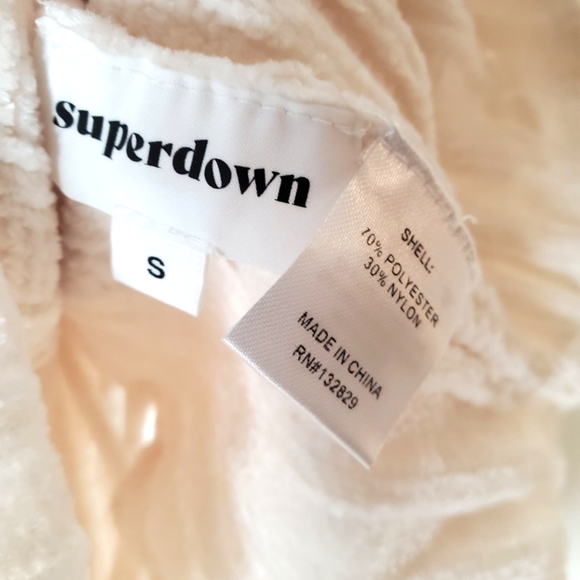 NWT Revolve Superdown Sherrie Lace Up Back Sweater in Ivory Sz S - Picture 12 of 12